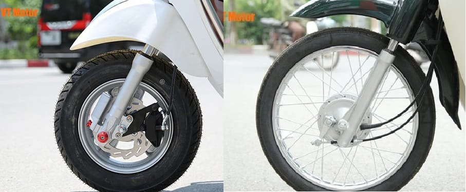 Tìm hiểu về phanh đĩa và phanh tang trống trên xe máy 50